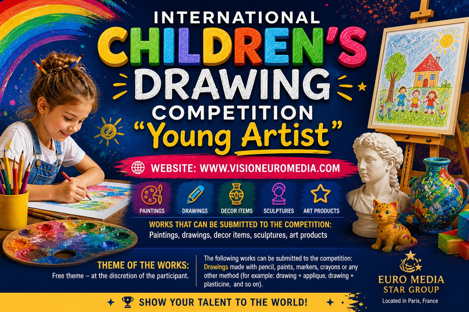 International children's drawing competition "Young Artist" - Международный конкурс детского рисунка "Юный художник", Прага, Чехия, Prague, Czech Republic